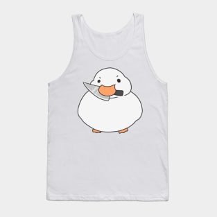 Duck with a knife Tank Top